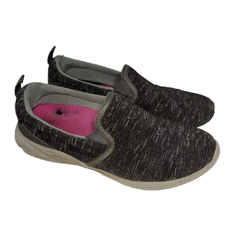 Vionic Shoes Womens Sz 8 Black Kea Slip On Sneakers Walking Boat Beach Boating